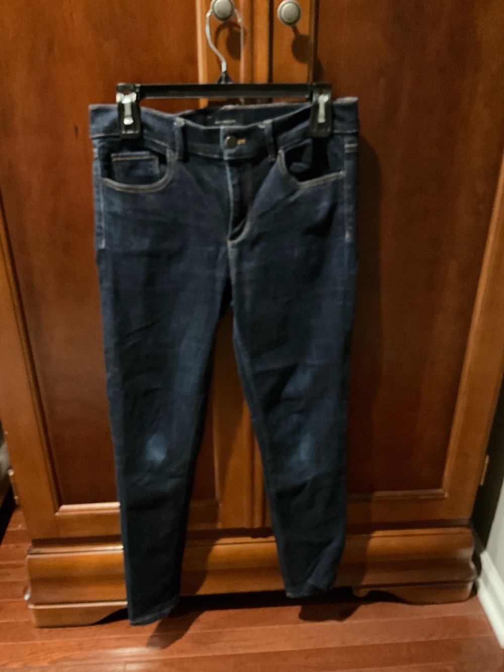 Ann Taylor Dark Wash Skinny Jeans - Deep Indigo Blue Size 6
